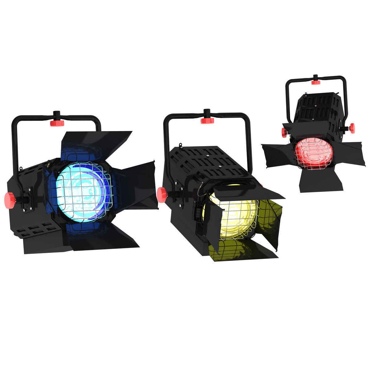 Studio Light Gobo filter 3D model_10