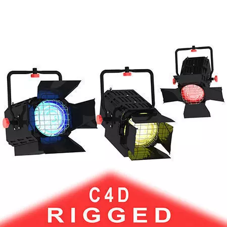 Studio Light Gobo filter 3D model_0