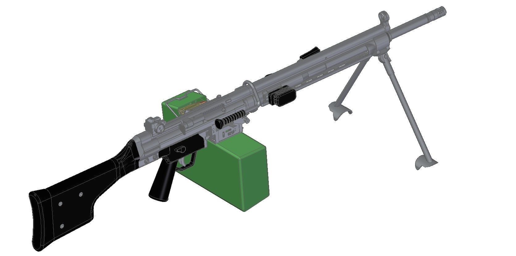 HK21E machine gun 3D model_10