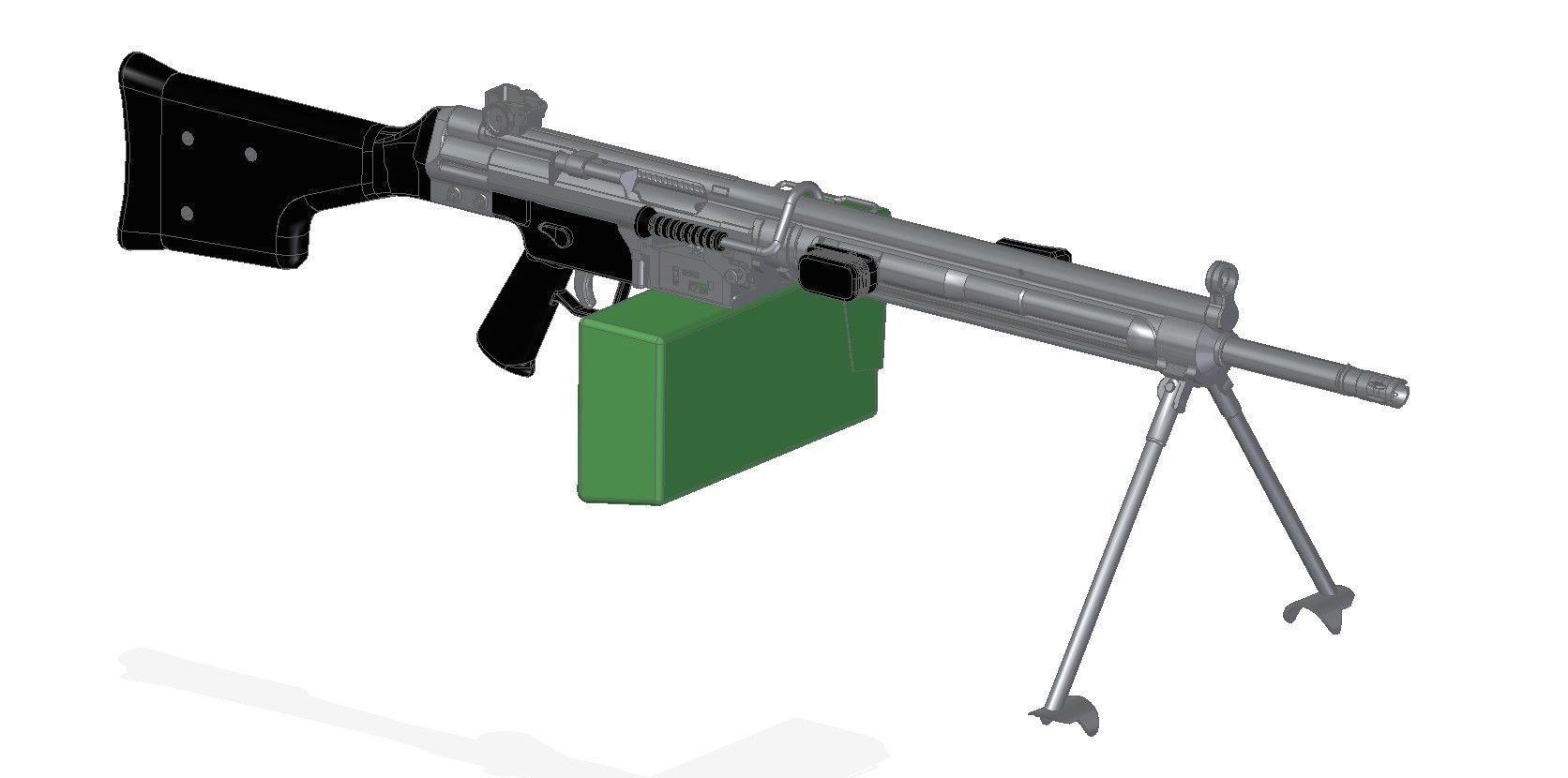 HK21E machine gun 3D model_7
