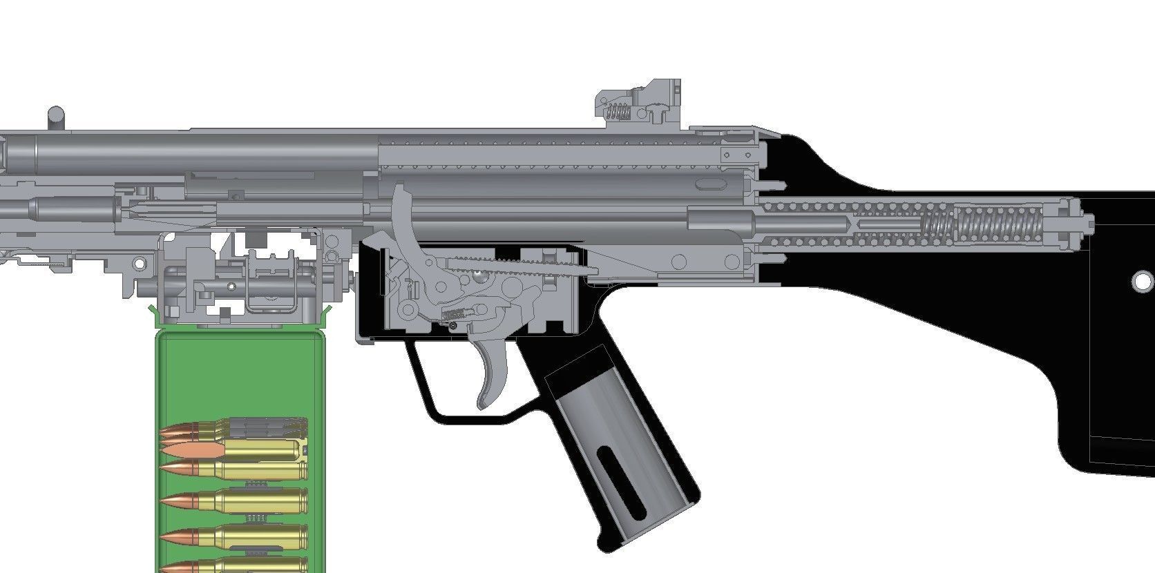 HK21E machine gun 3D model_5
