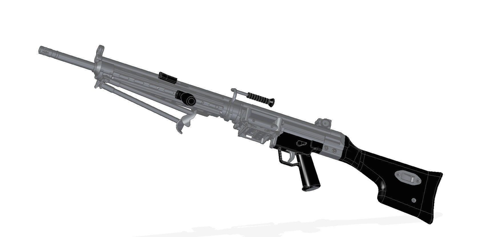 HK21E machine gun 3D model_14