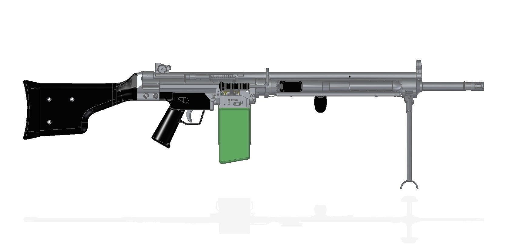 HK21E machine gun 3D model_6