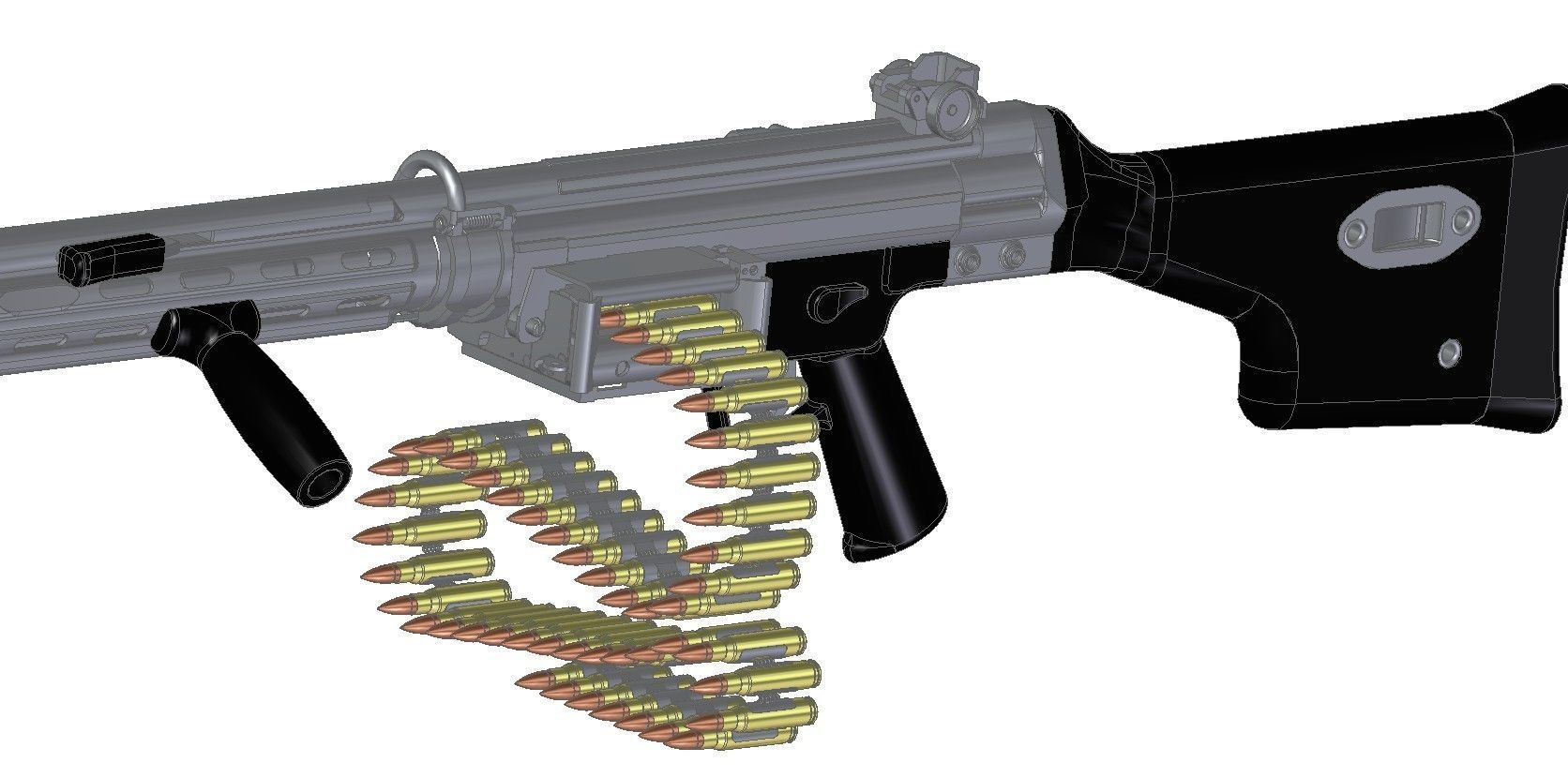 HK21E machine gun 3D model_20