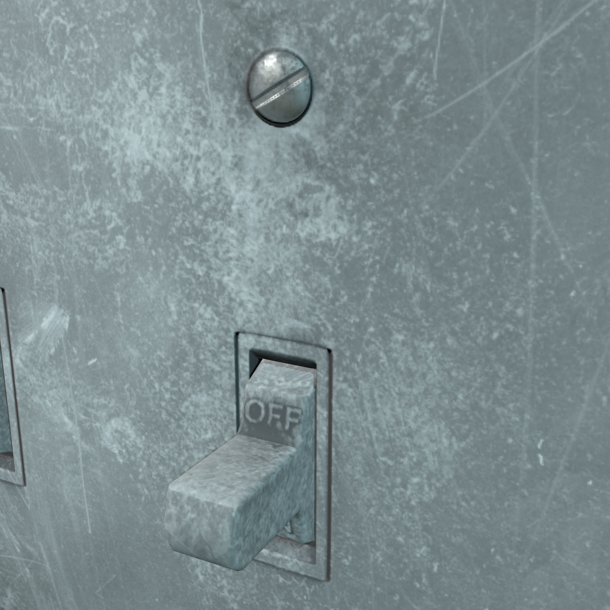 Single - Dual Light Switch - PBR Game Ready Low-poly 3D model_29