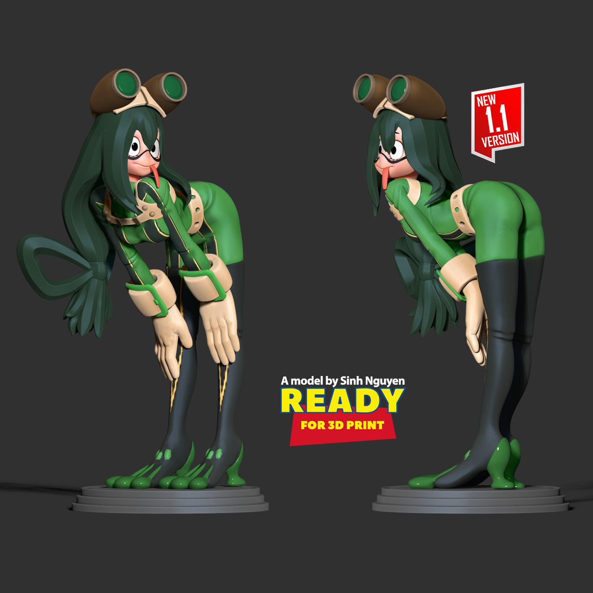 Tsuyu Asui 3D print model_4
