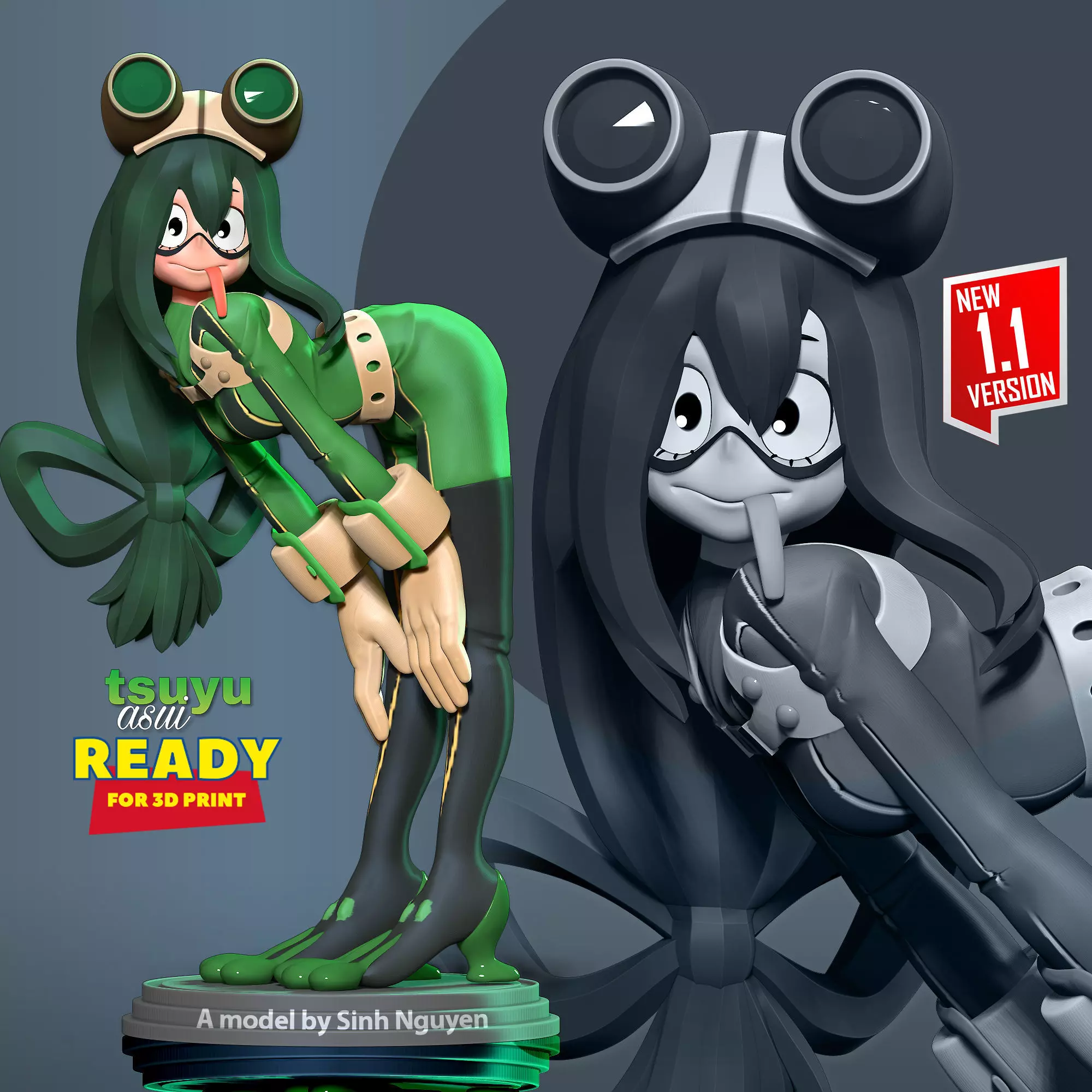 Tsuyu Asui 3D print model_0