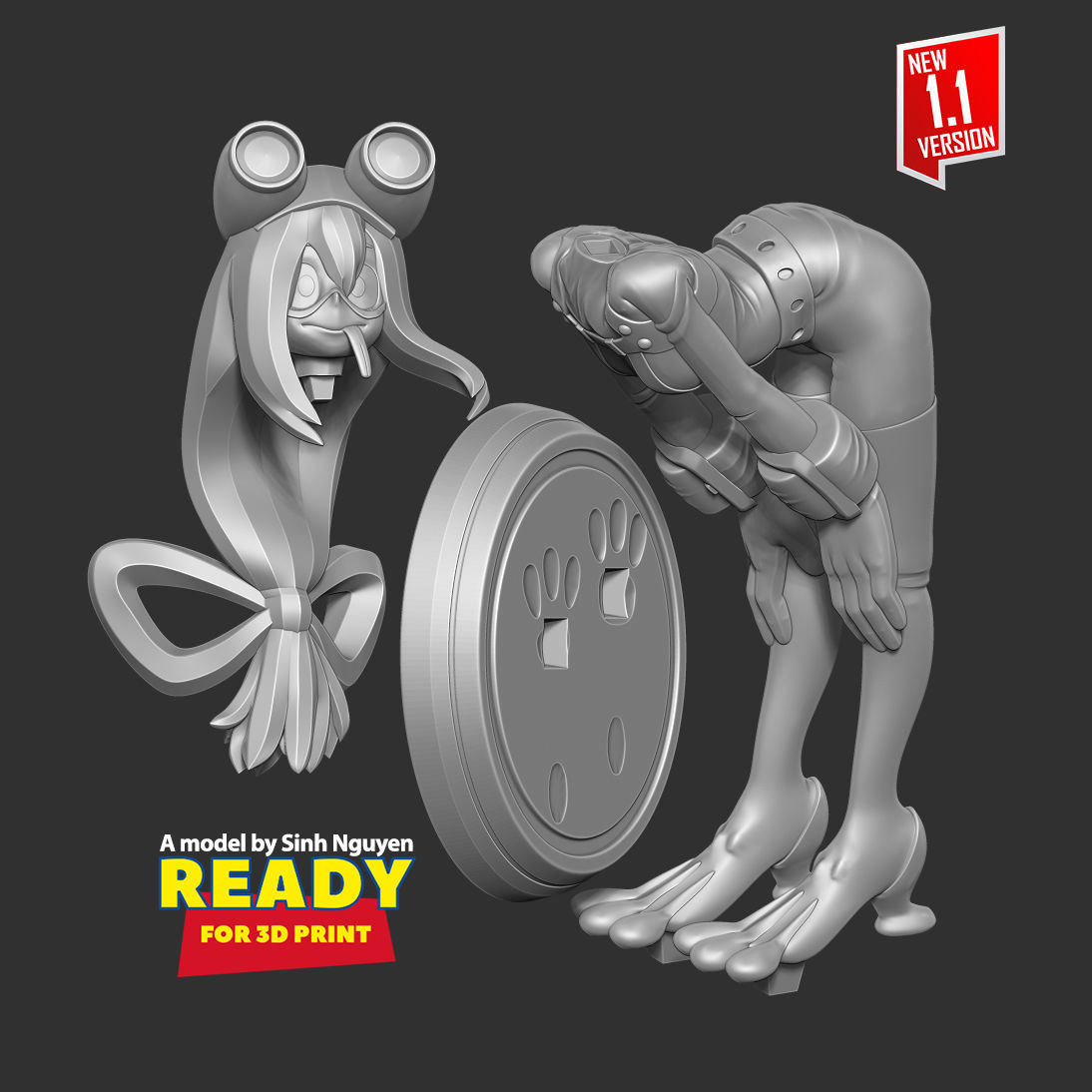 Tsuyu Asui 3D print model_2