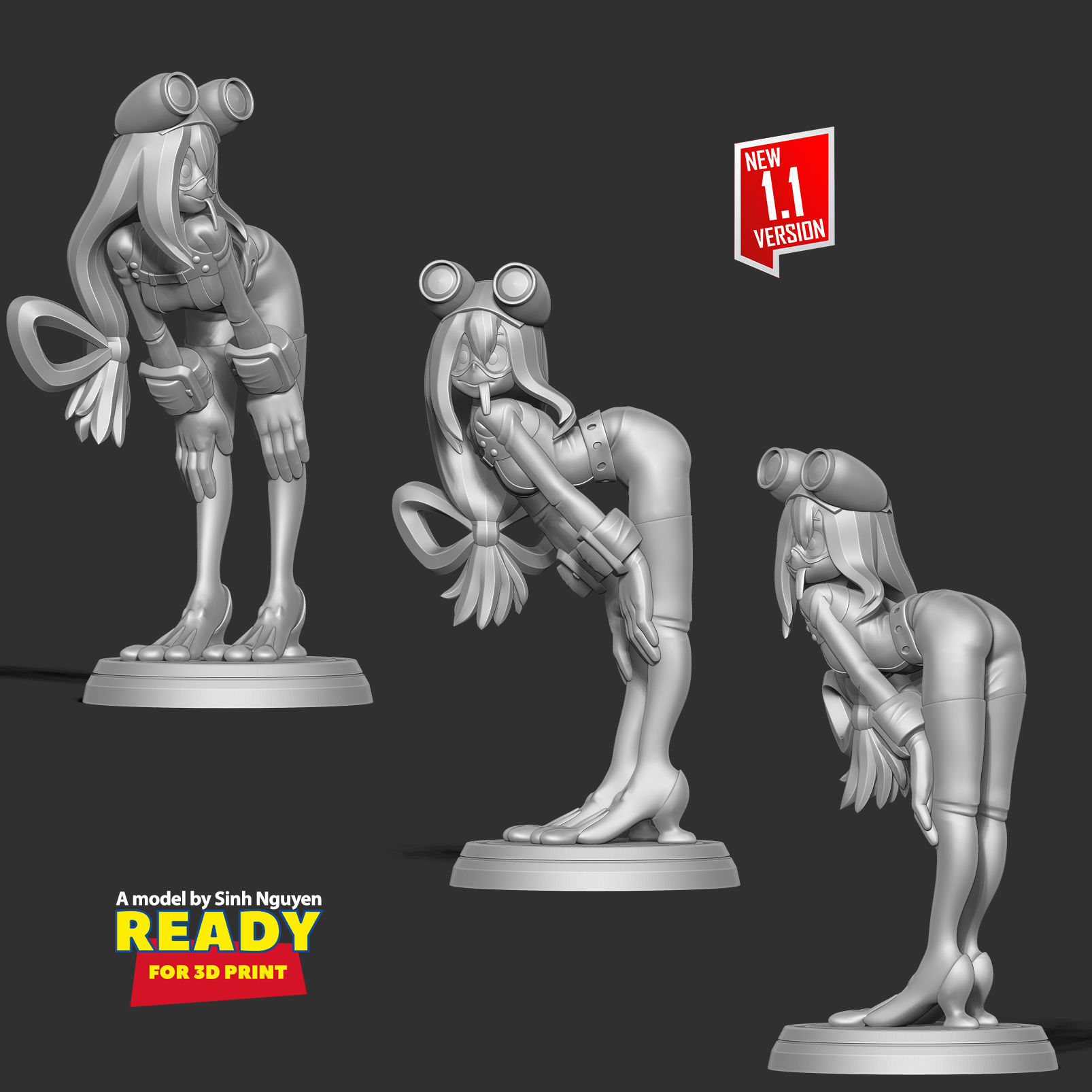 Tsuyu Asui 3D print model_6