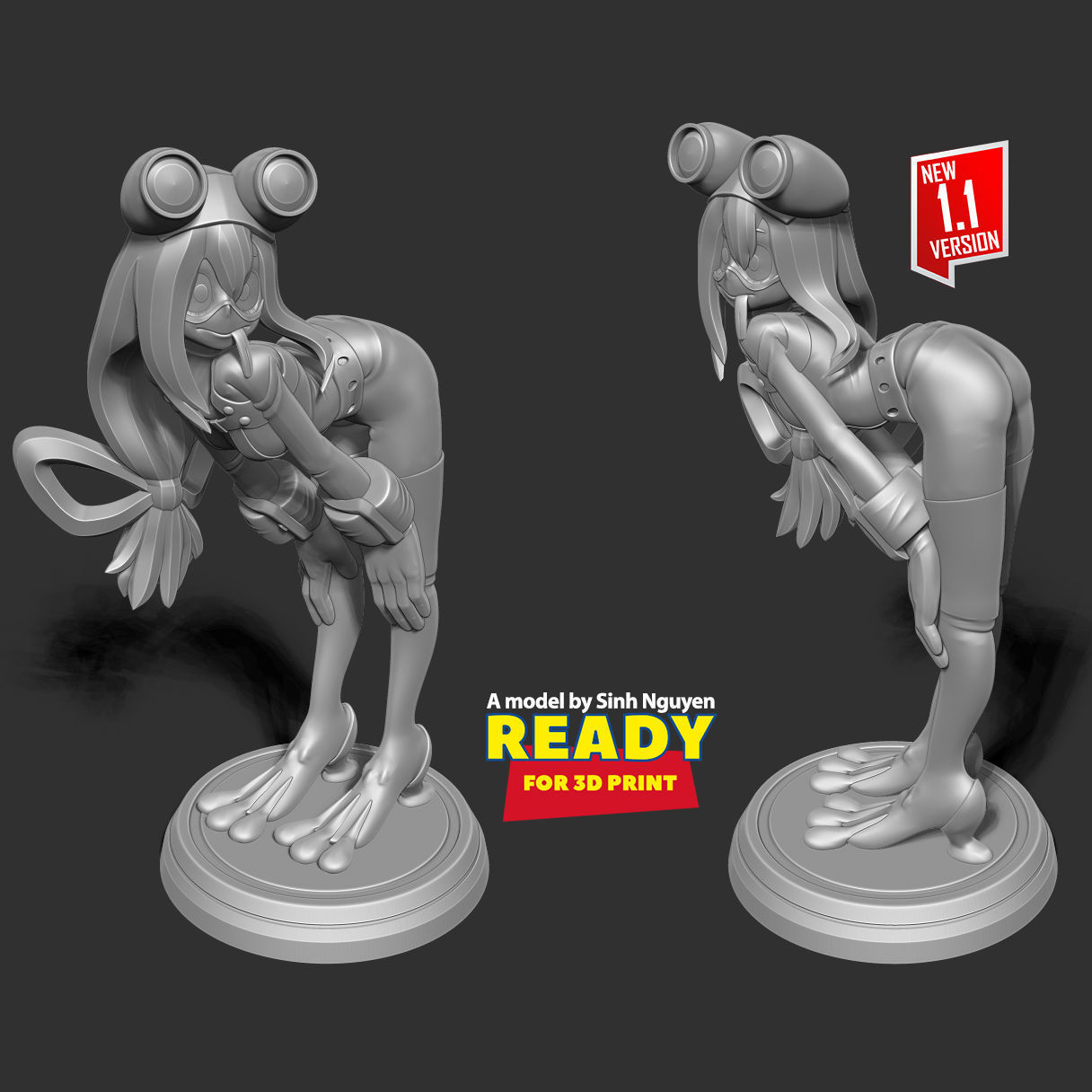 Tsuyu Asui 3D print model_3
