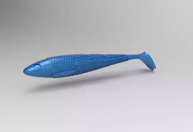 Fishing Lure and Mold v2  3D model