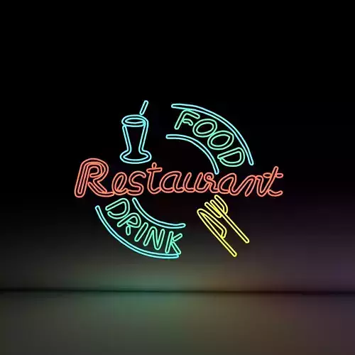 Pack Neon Signs City Environment