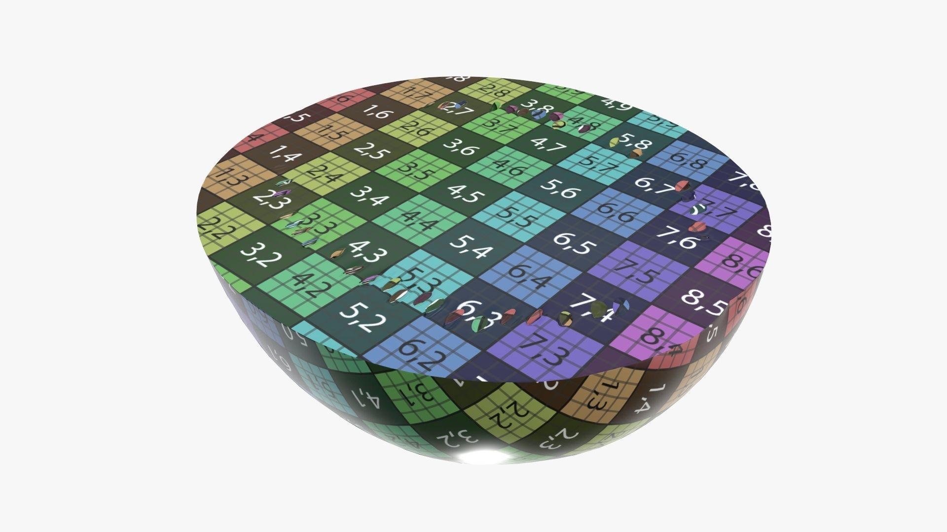 Half of a watermelon 3D model_10