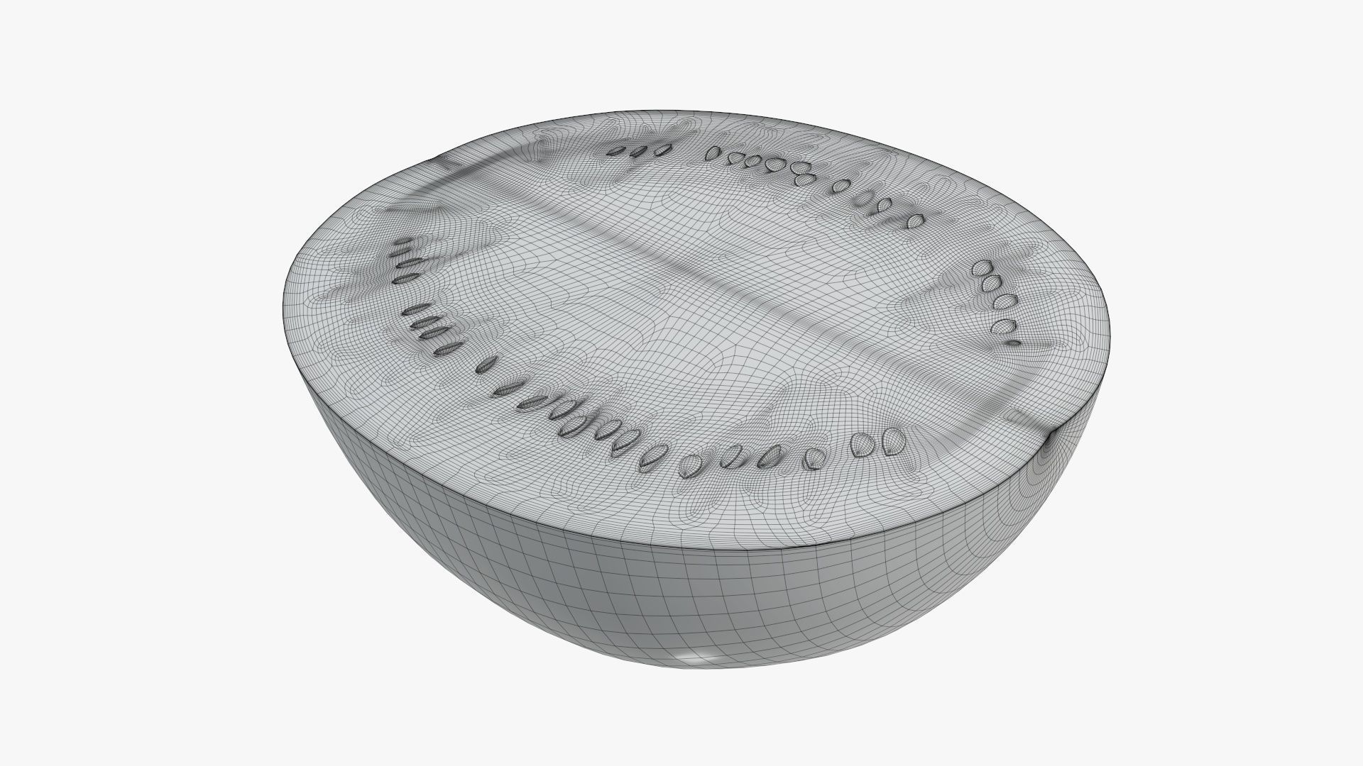 Half of a watermelon 3D model_5