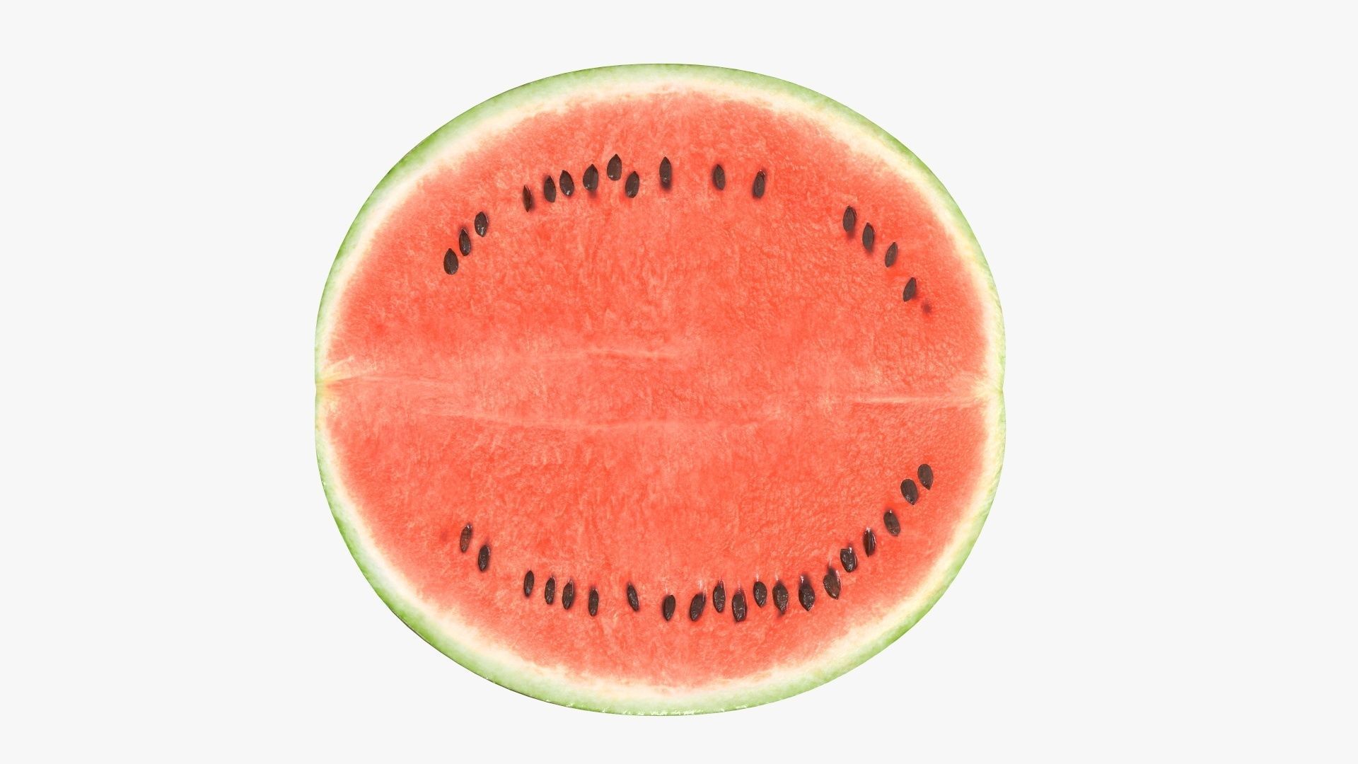 Half of a watermelon 3D model_3