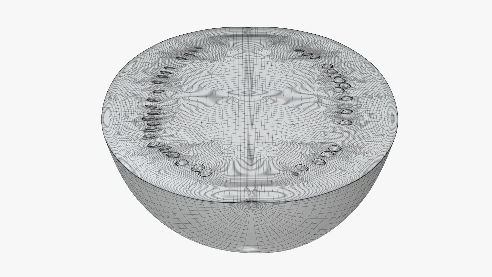 Half of a watermelon 3D model_7