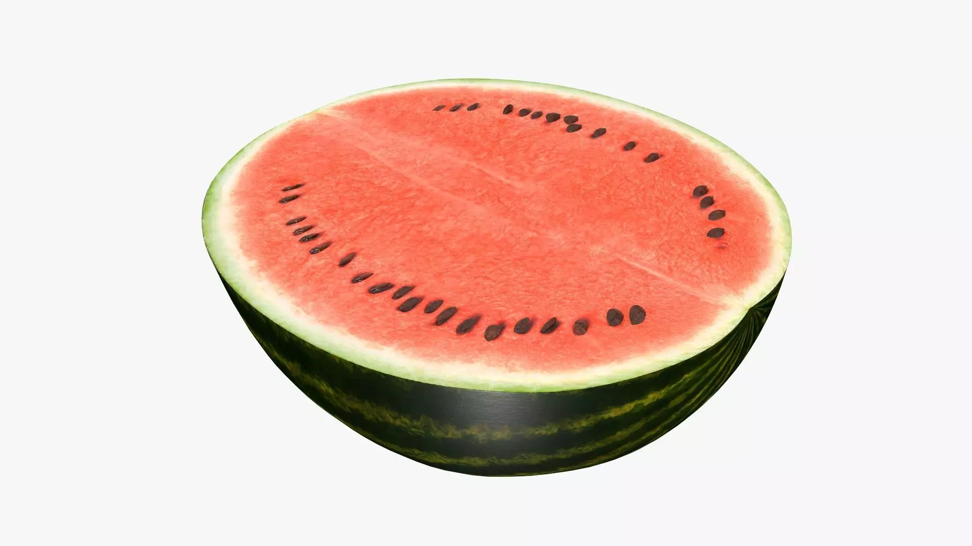 Half of a watermelon 3D model_0
