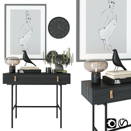 Decorative set 02 3D model