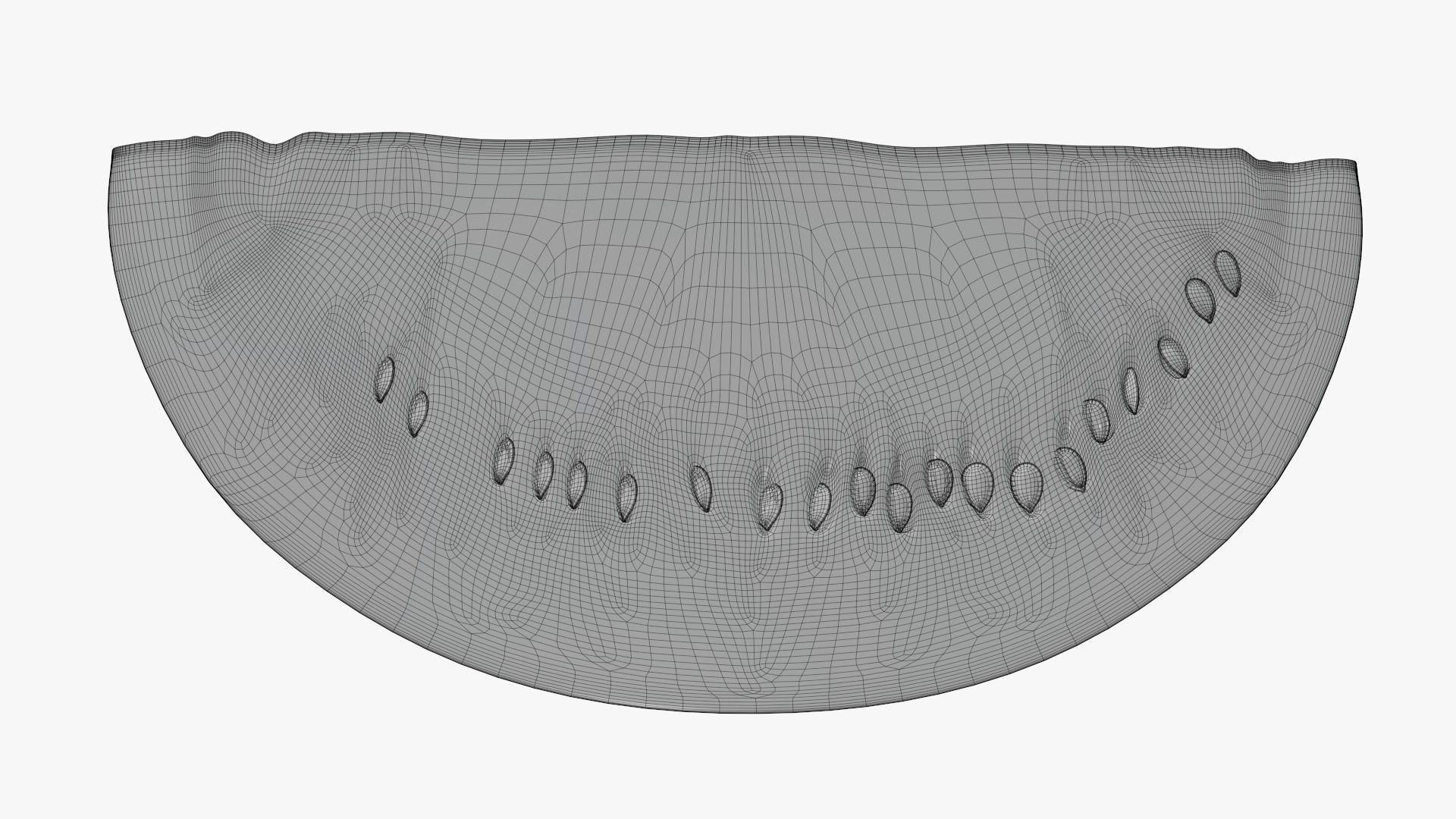 Slice of watermelon 3D model_7