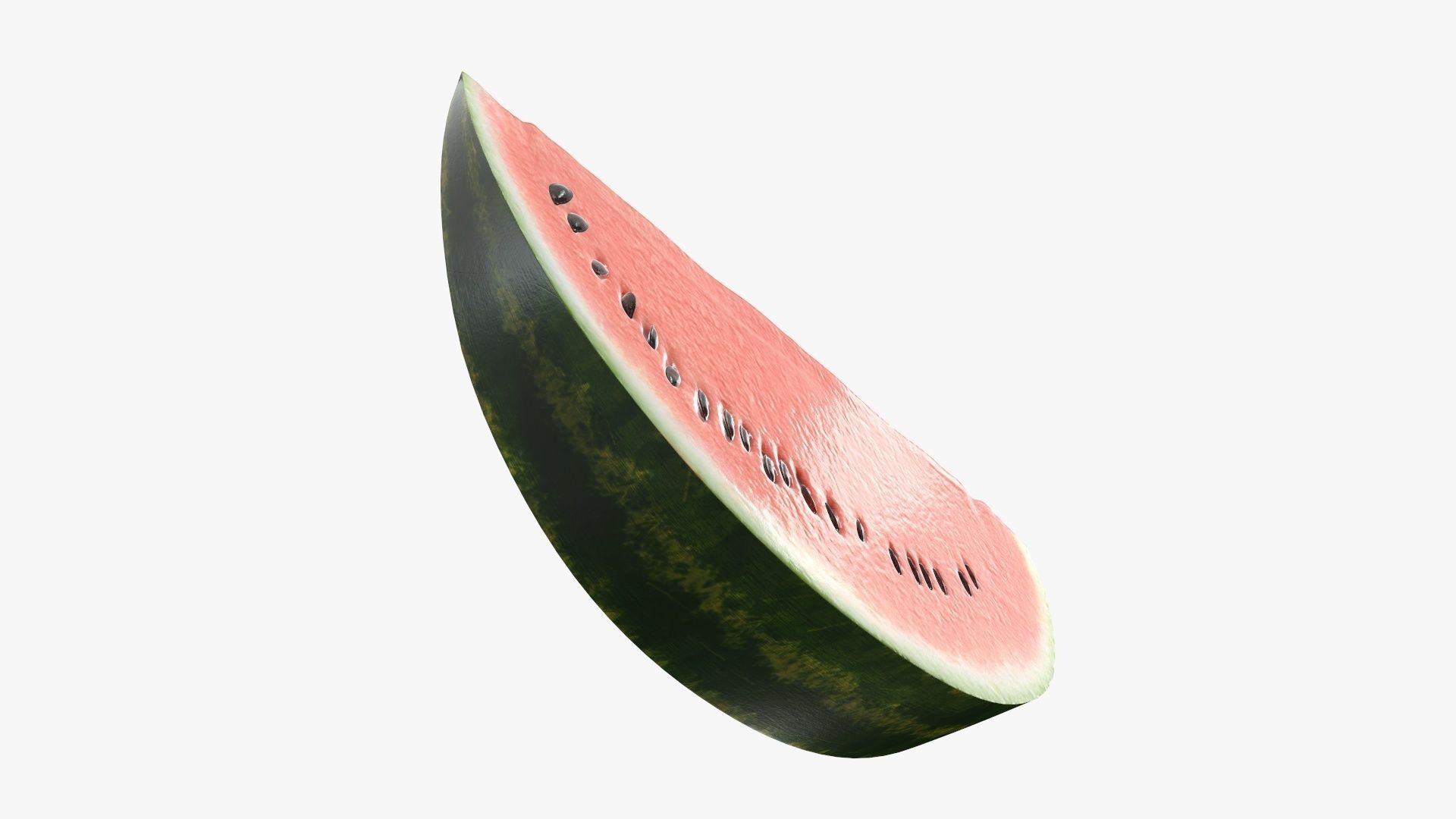 Slice of watermelon 3D model_4