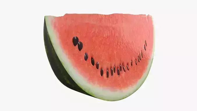 Slice of watermelon 3D model