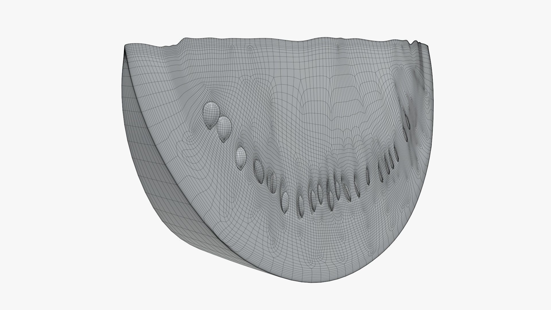 Slice of watermelon 3D model_5