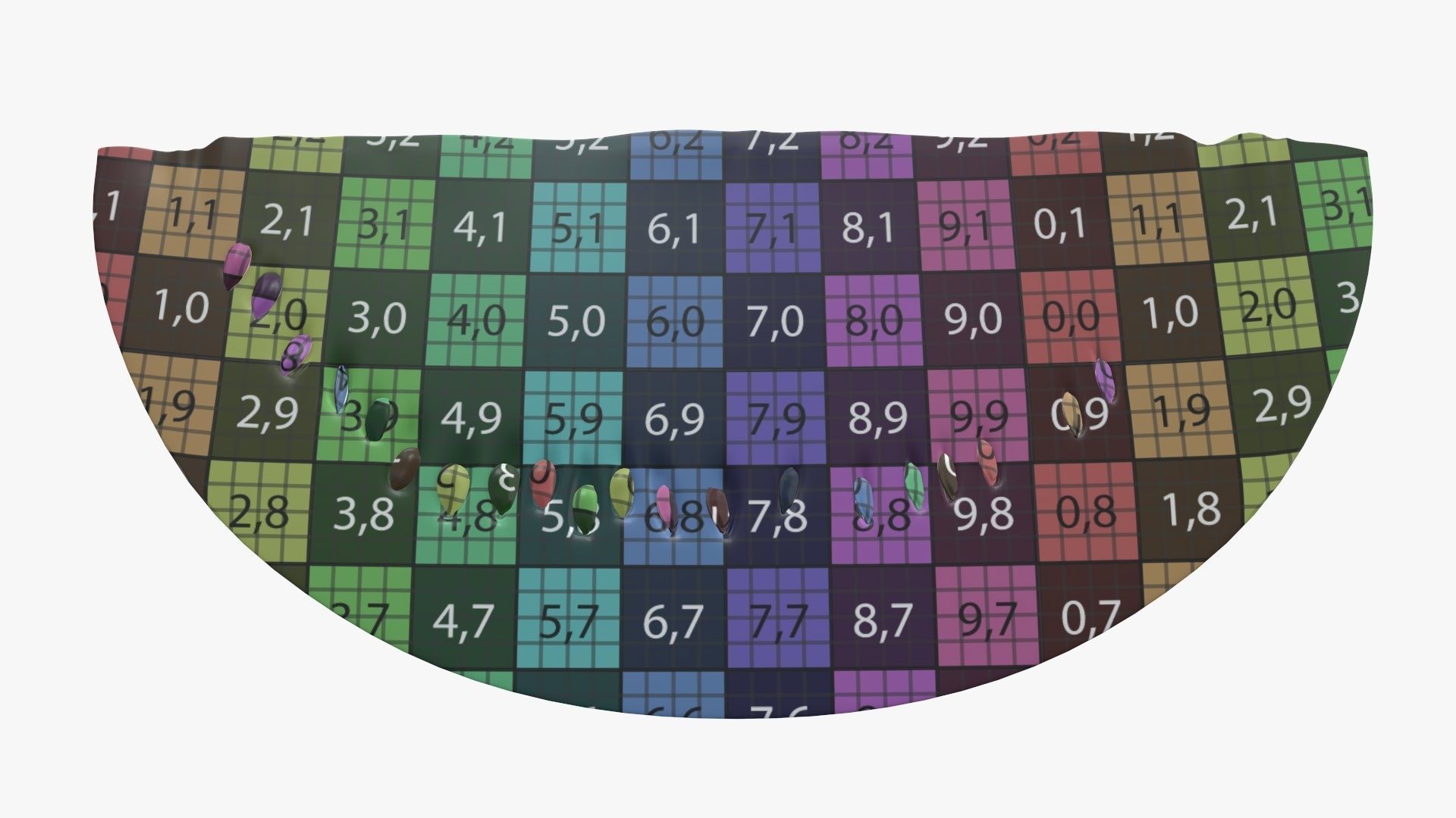 Slice of watermelon 3D model_11