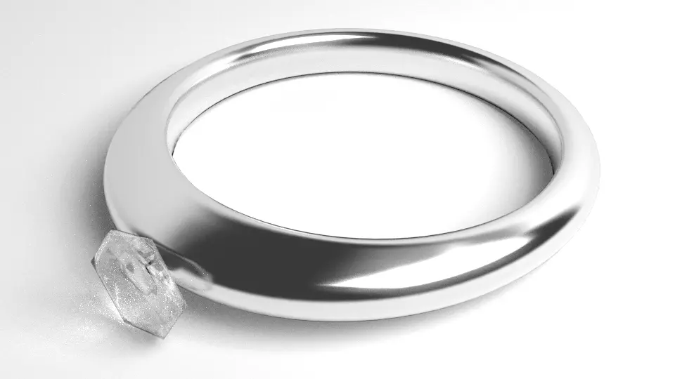 Ring Silver 2 3D model_0