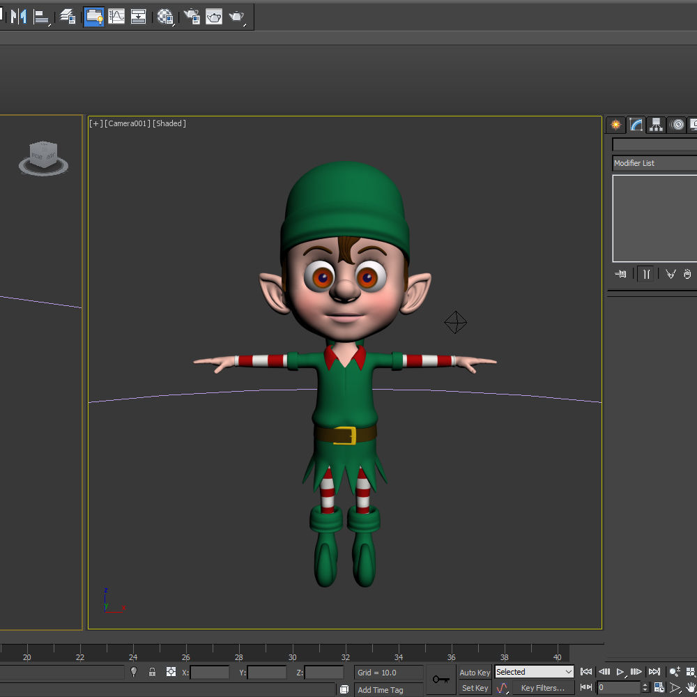 Christmas elf 3D model_14