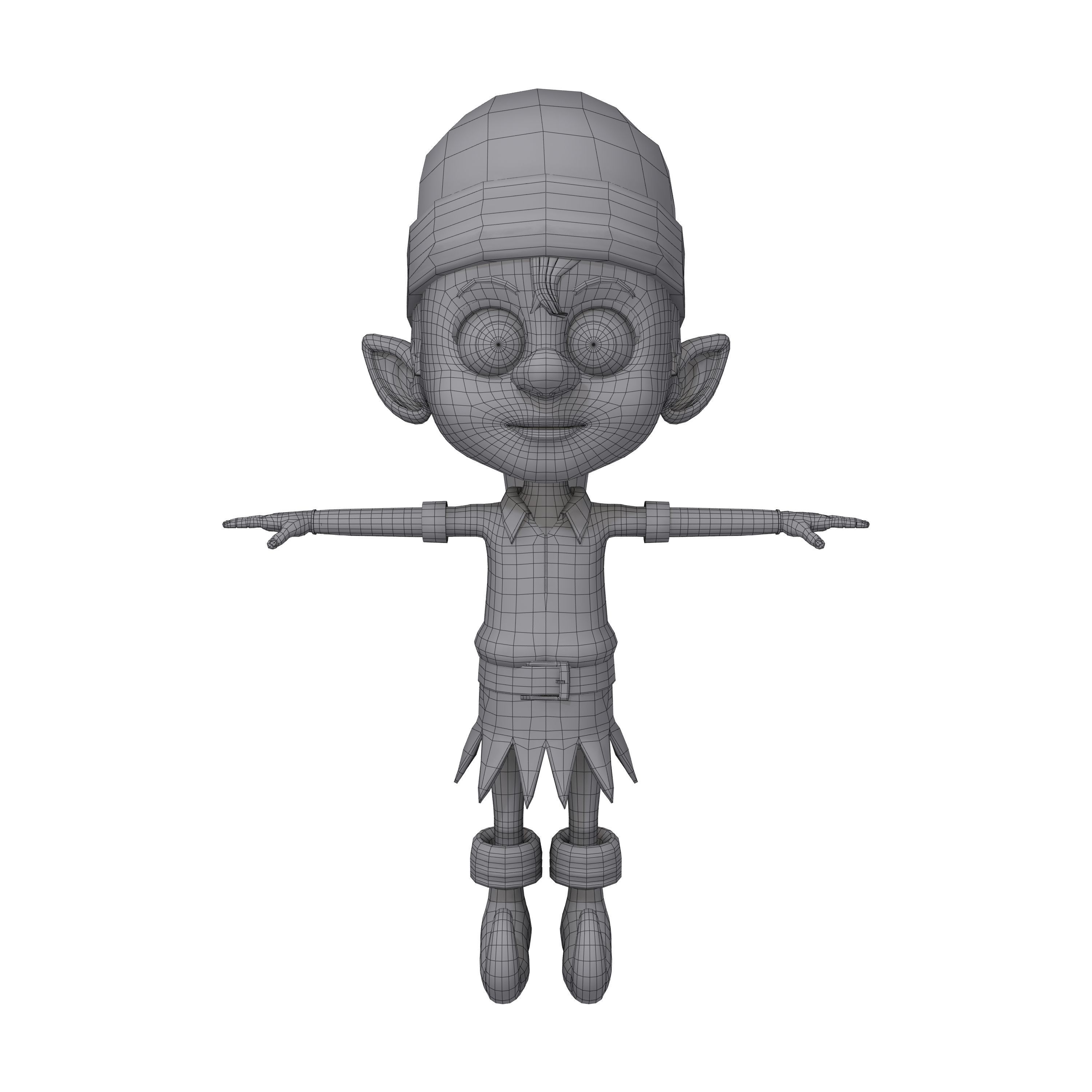 Christmas elf 3D model_4