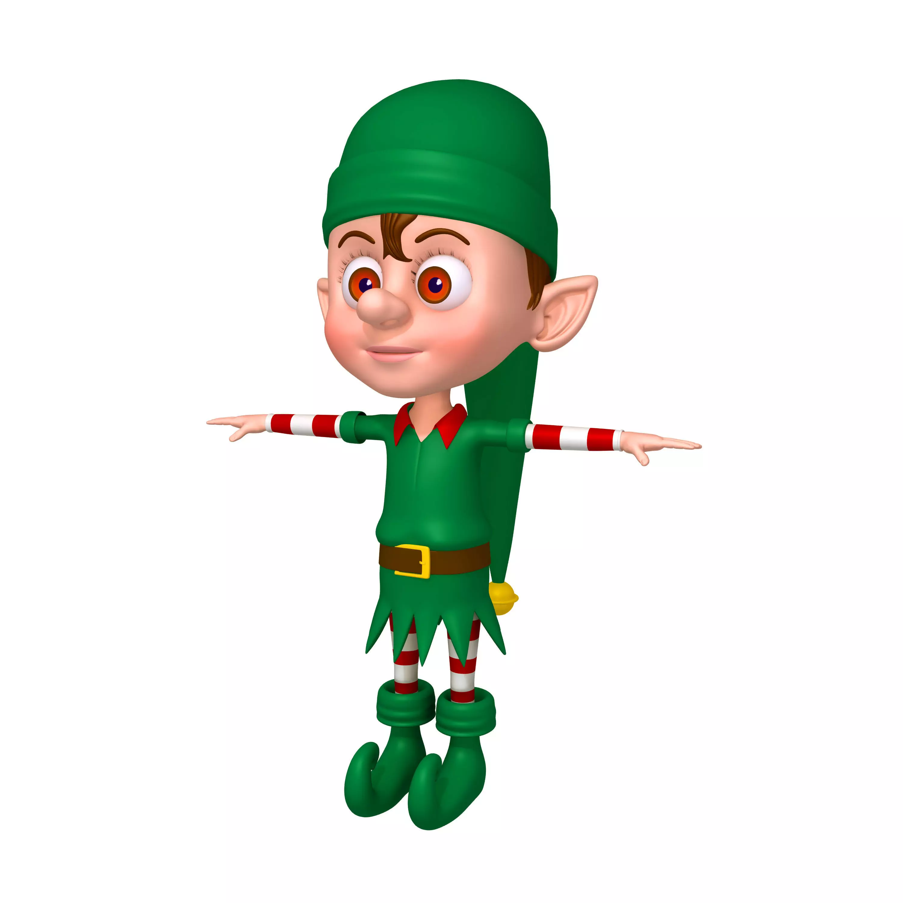 Christmas elf 3D model_0