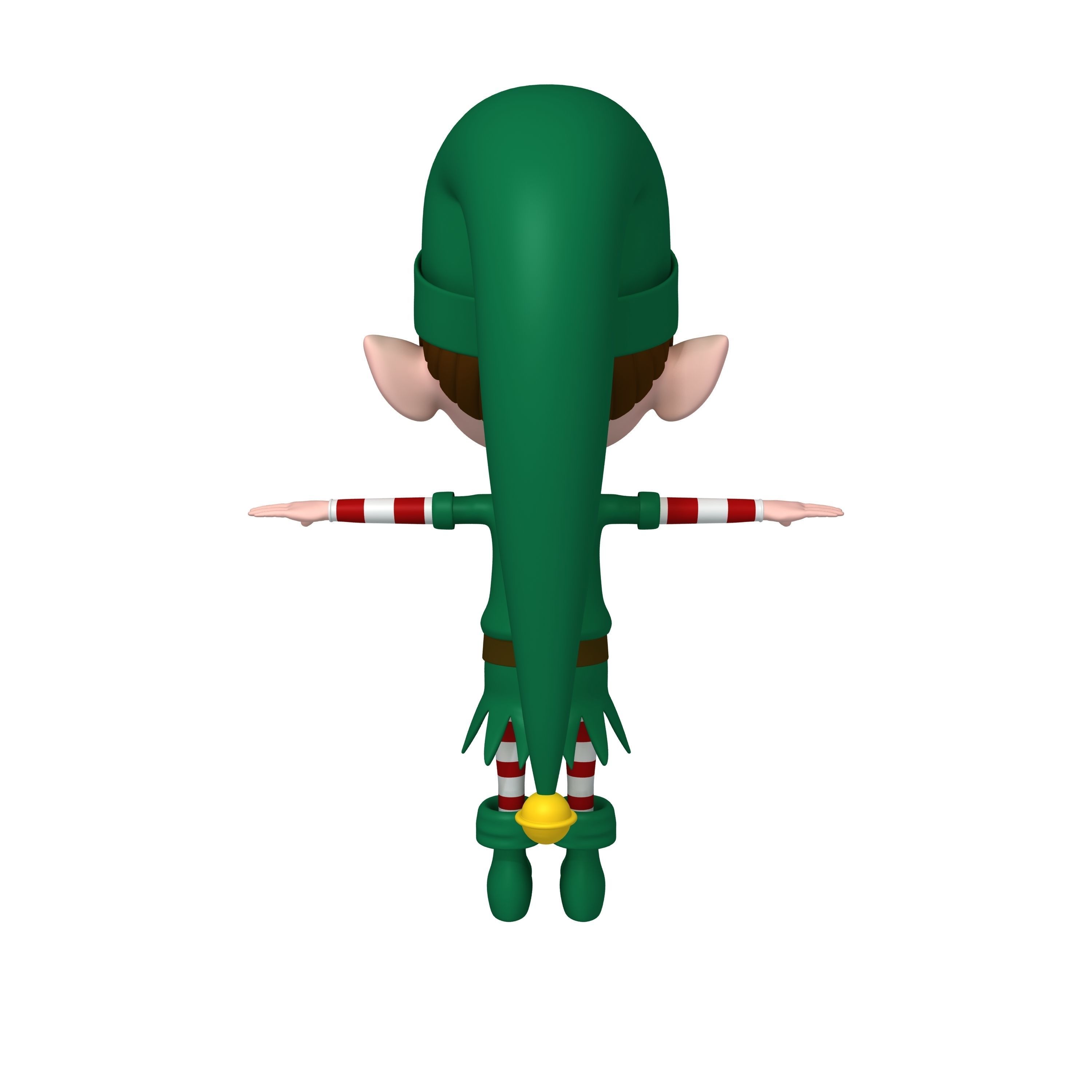 Christmas elf 3D model_3