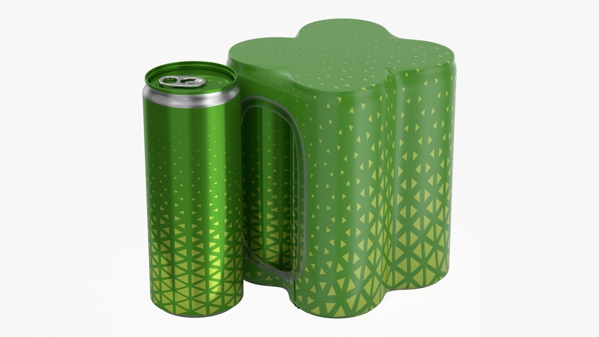 Packaging for four 250ml slim beverage soda cans