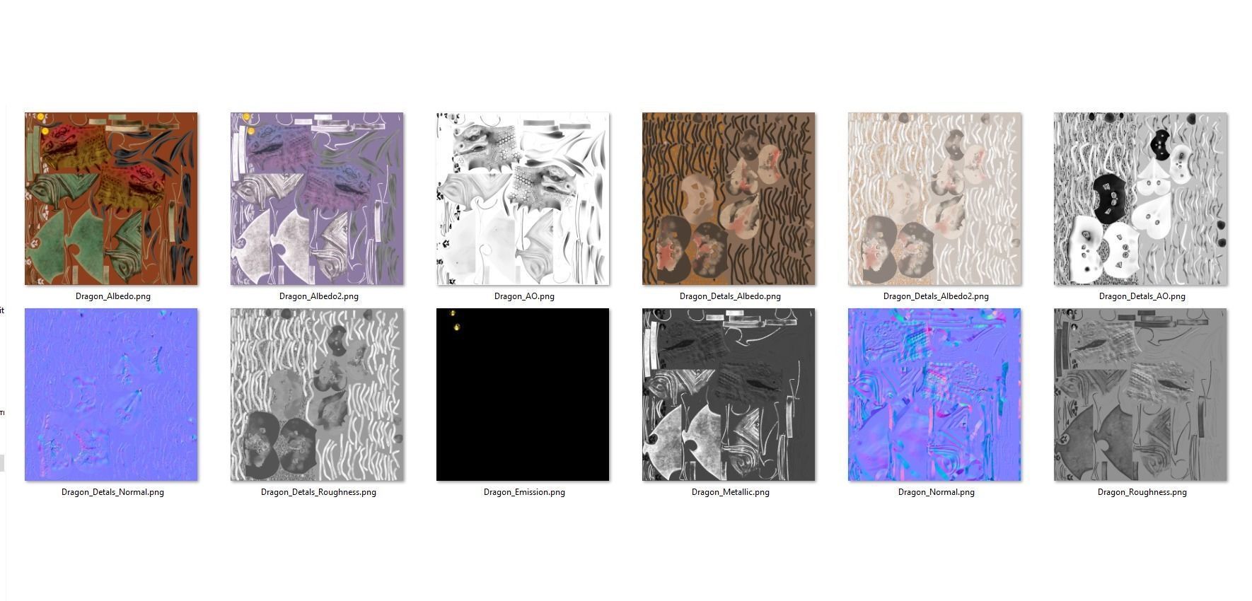 Dragon head Low-poly 3D model_19