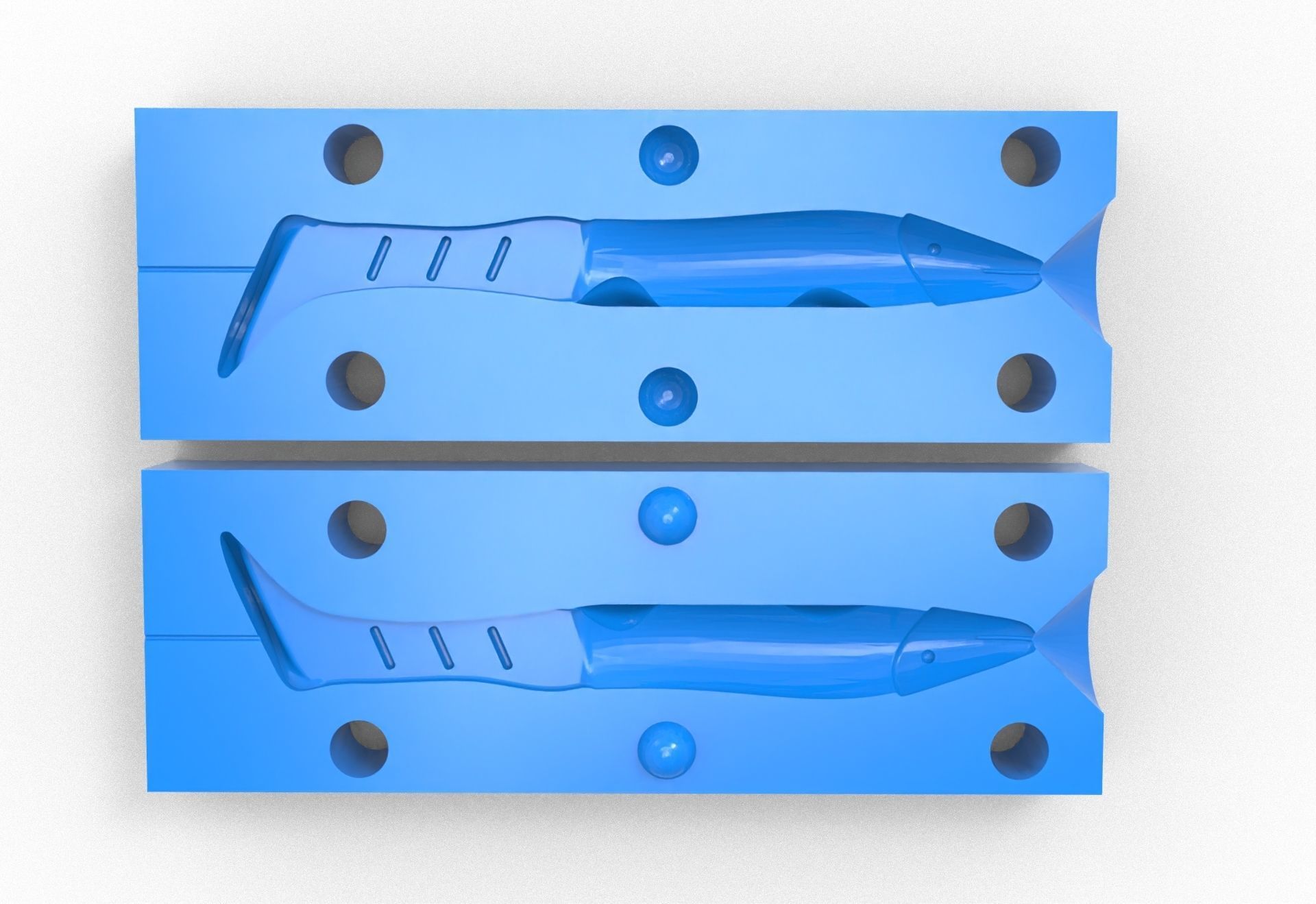 Fishing Lure and Mold v3 3D model_6