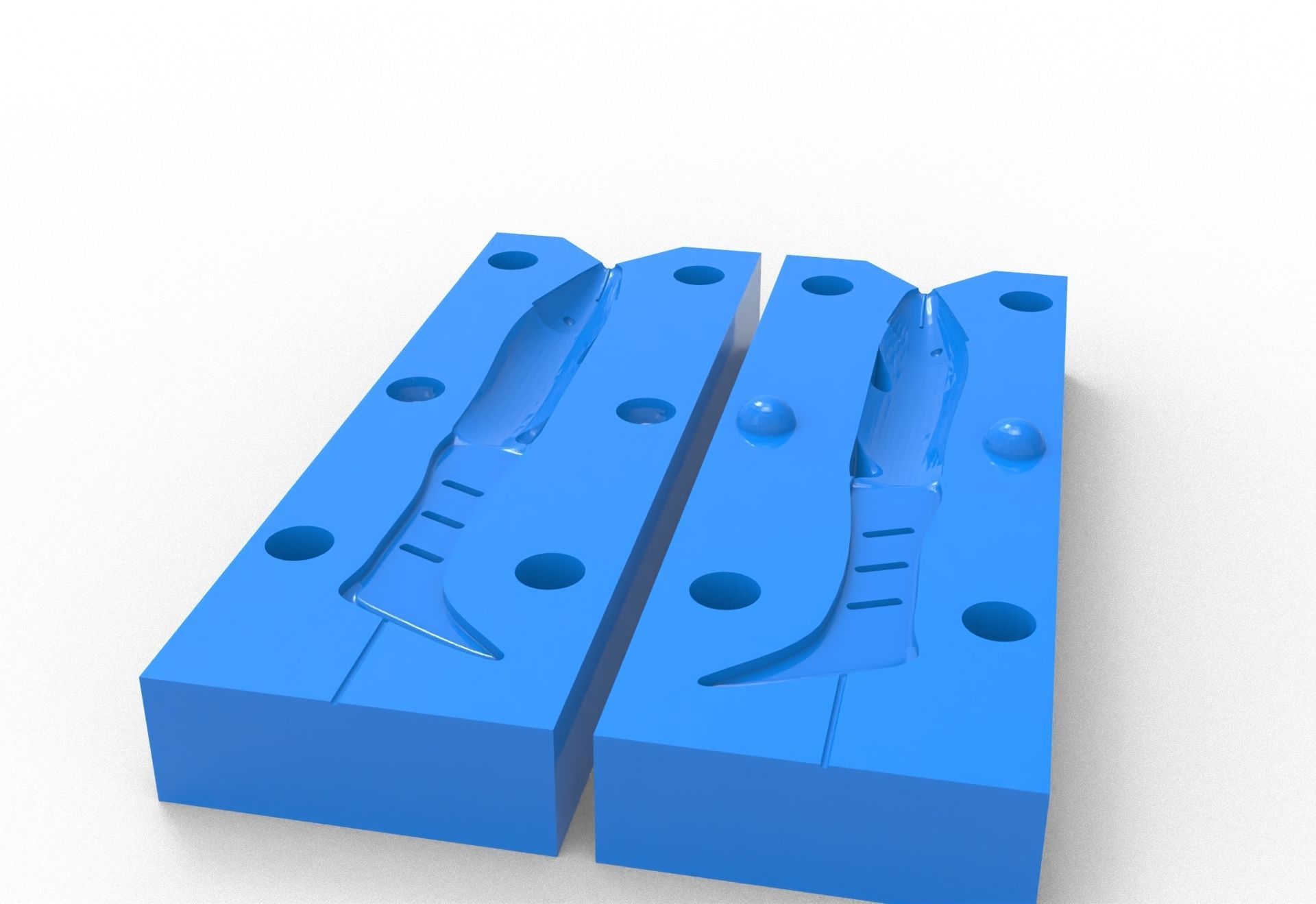 Fishing Lure and Mold v3 3D model_5