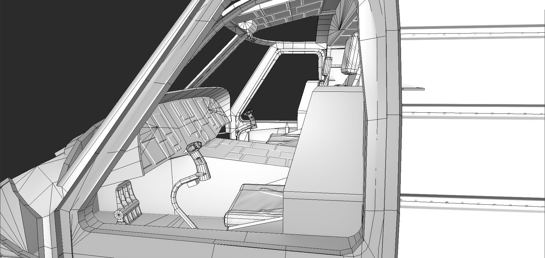 UH60 JA Black Hawk Low-poly 3D model_23