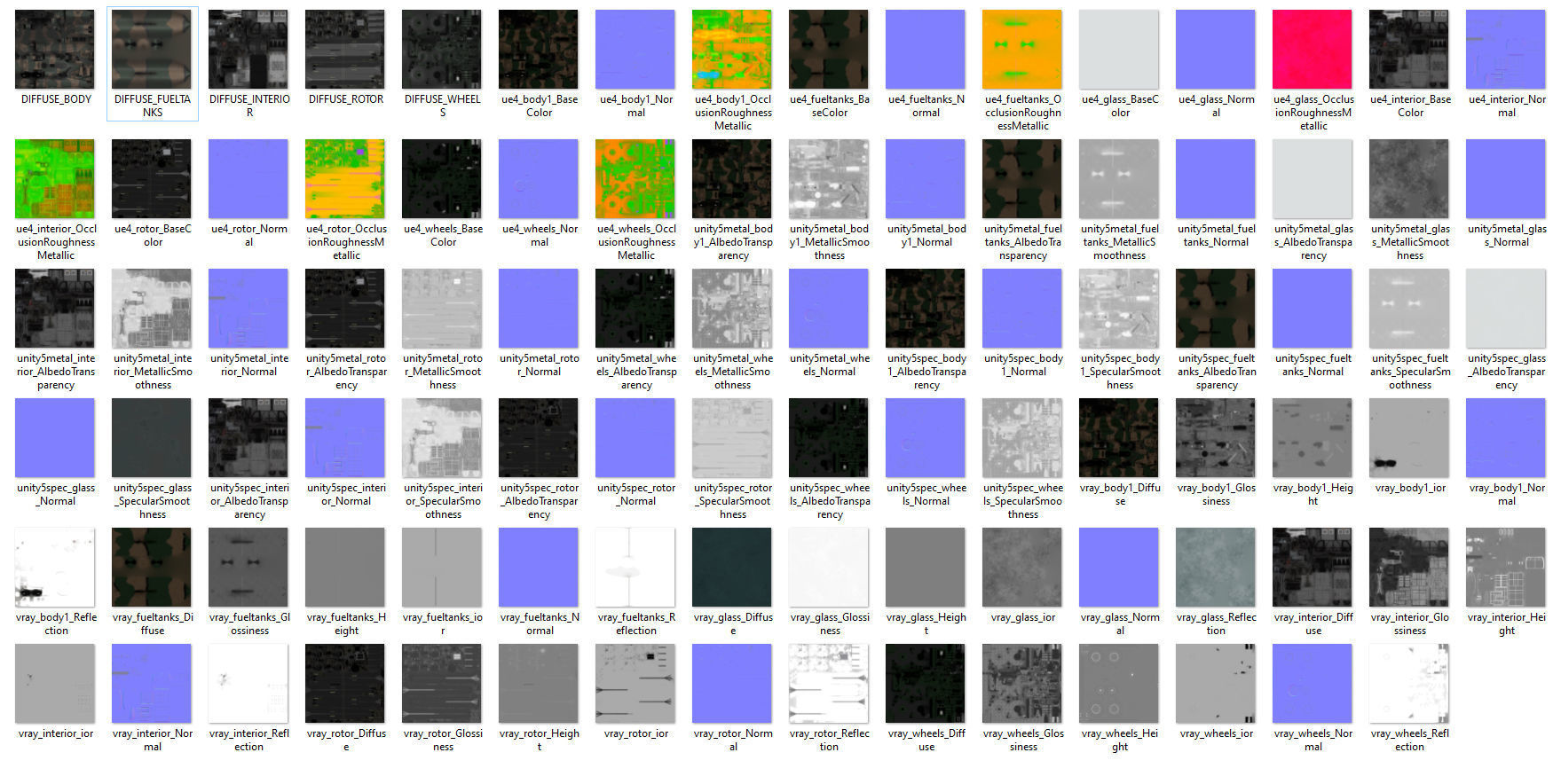 UH60 JA Black Hawk Low-poly 3D model_26