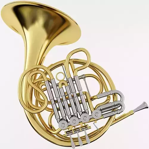 French Horn 3D model