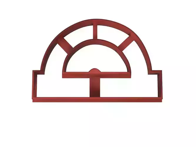 0012 Protractor cookie cutter