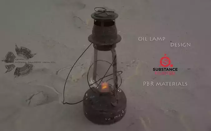 oil lamp 3D model