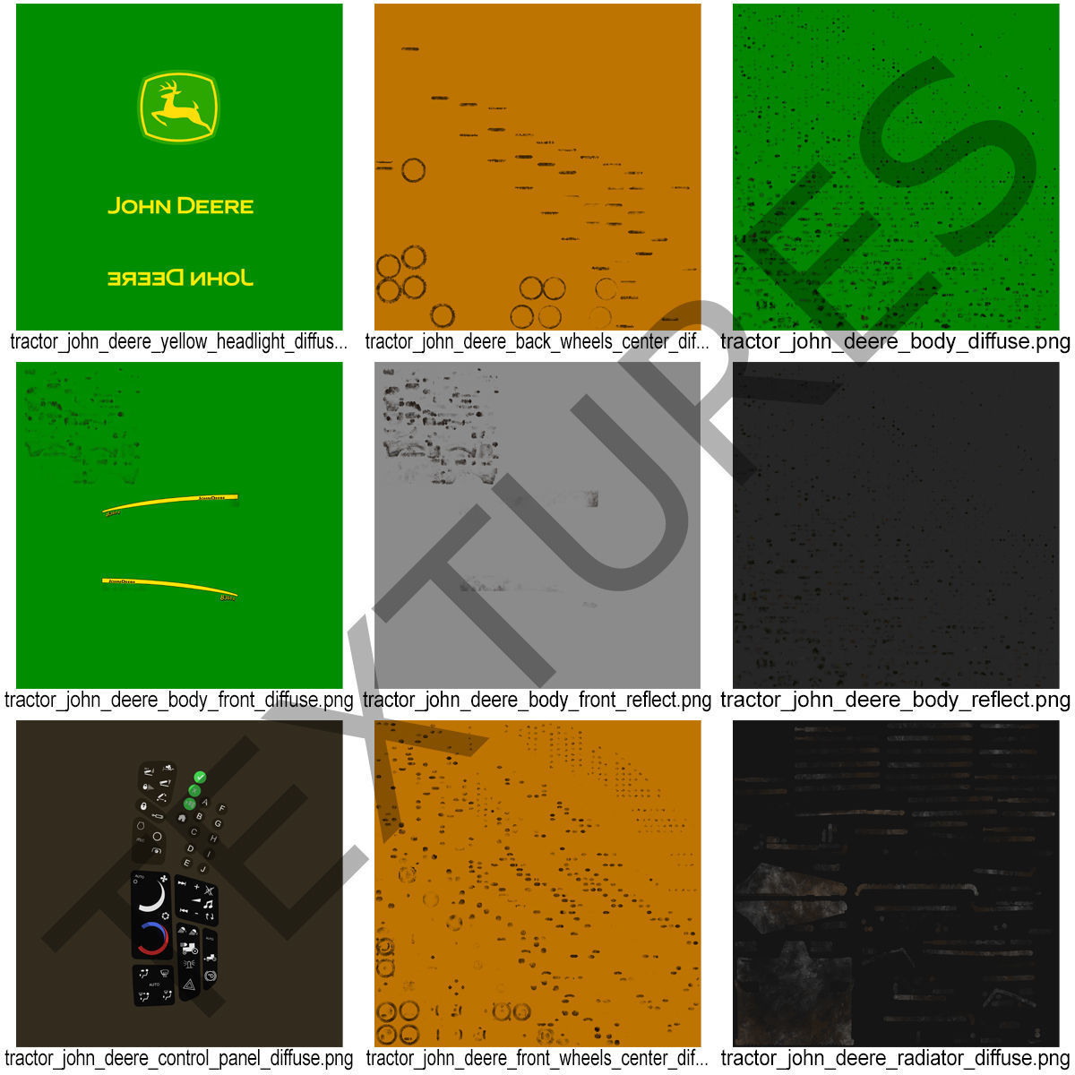 Tractor John Deere 8335R 3D model_10