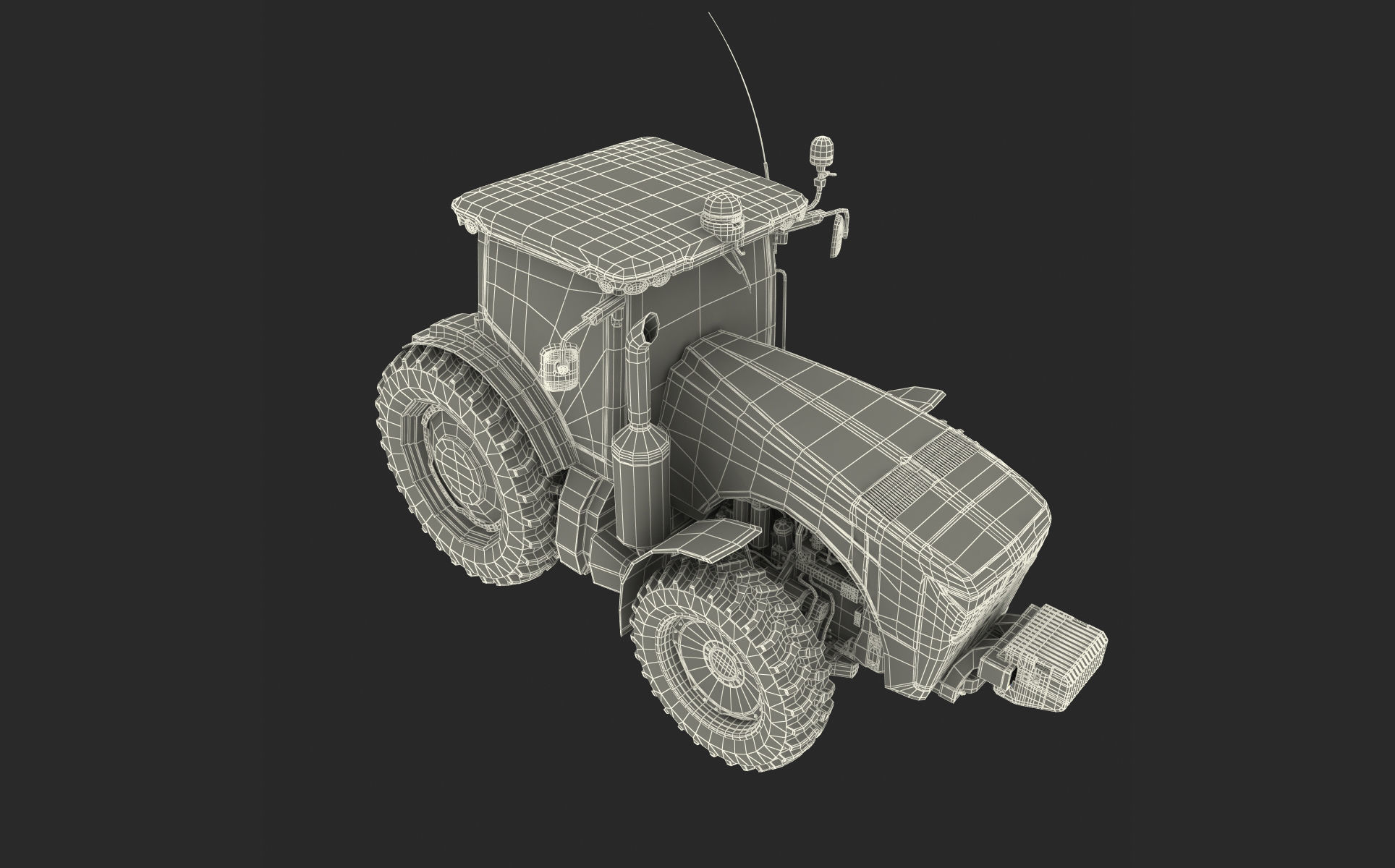 Tractor John Deere 8335R 3D model_21