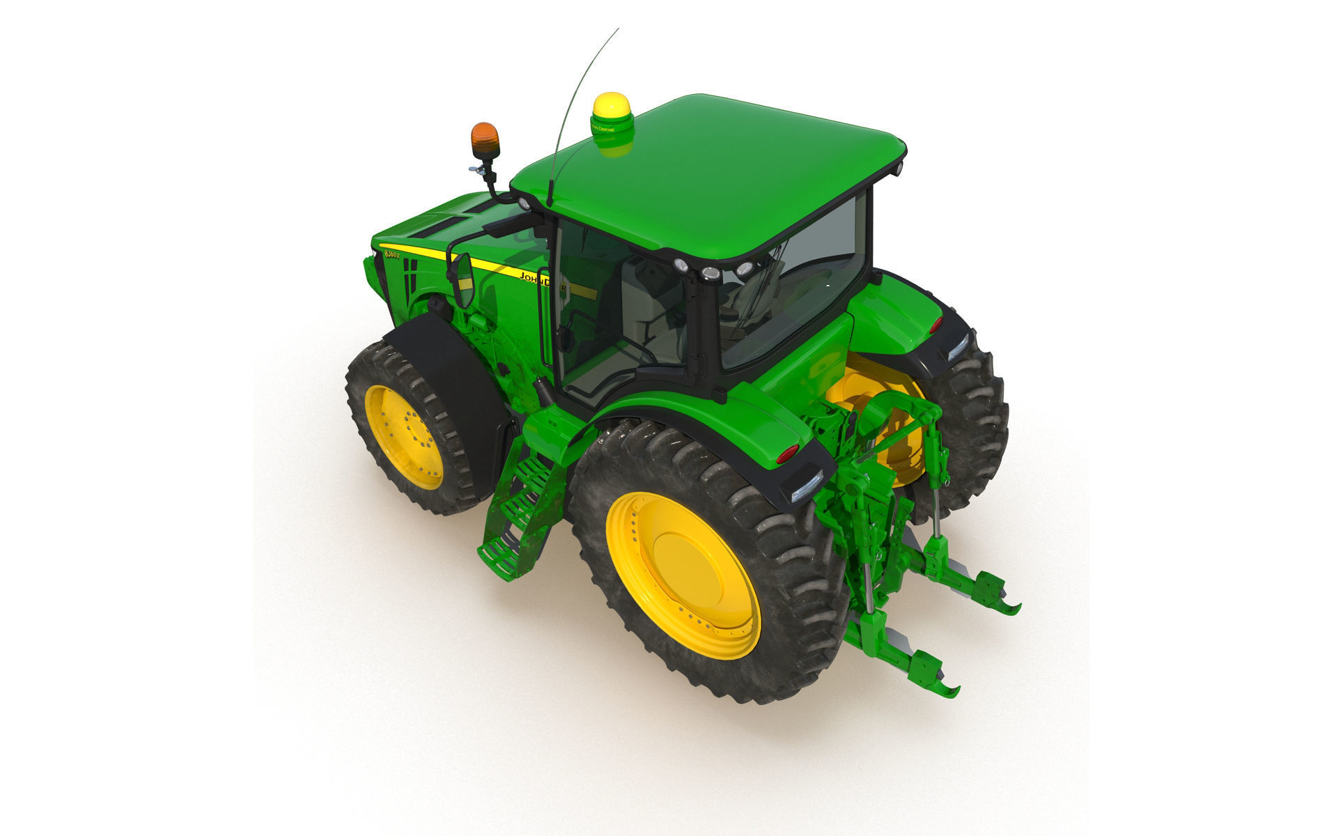 Tractor John Deere 8335R 3D model_3