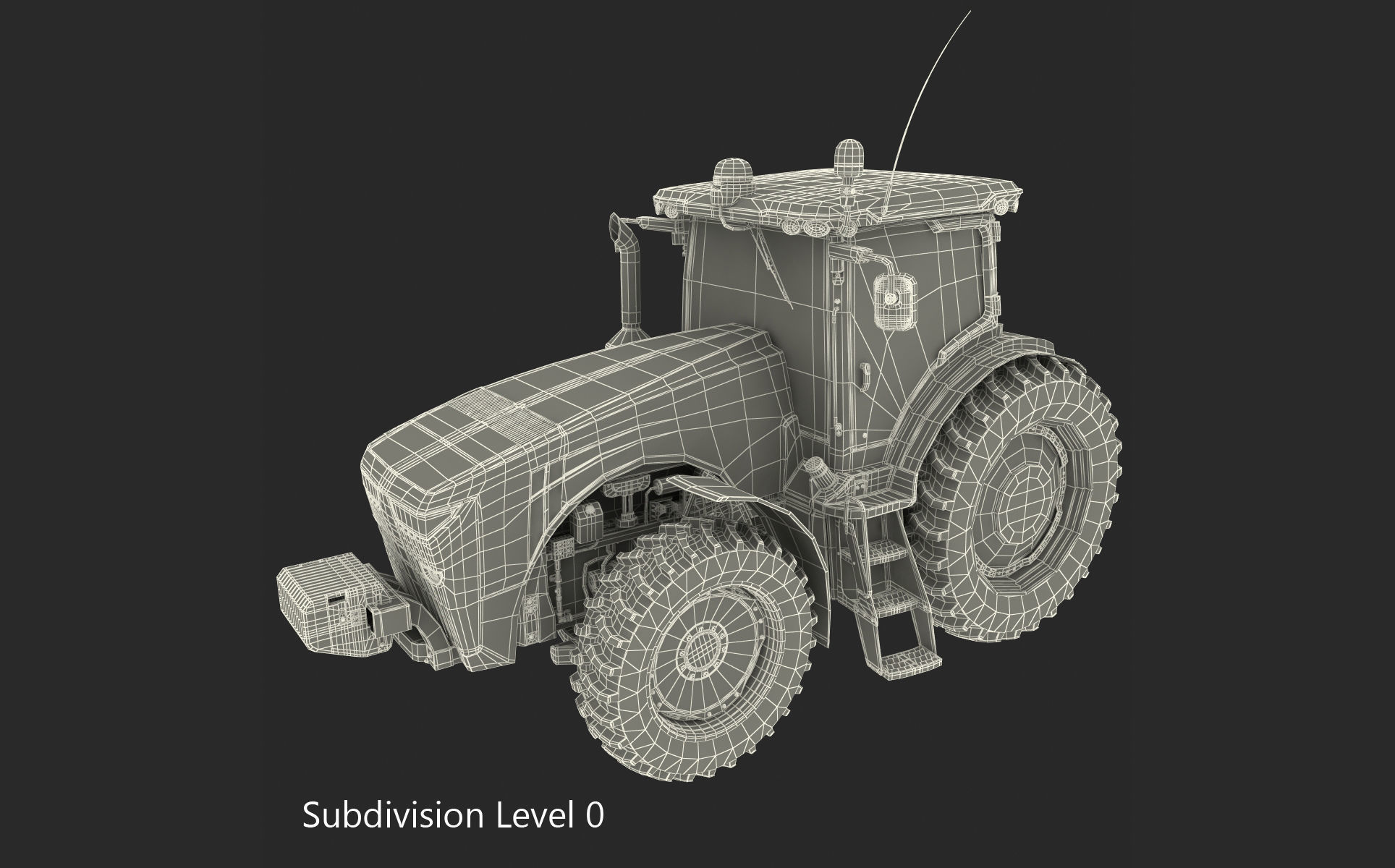 Tractor John Deere 8335R 3D model_18