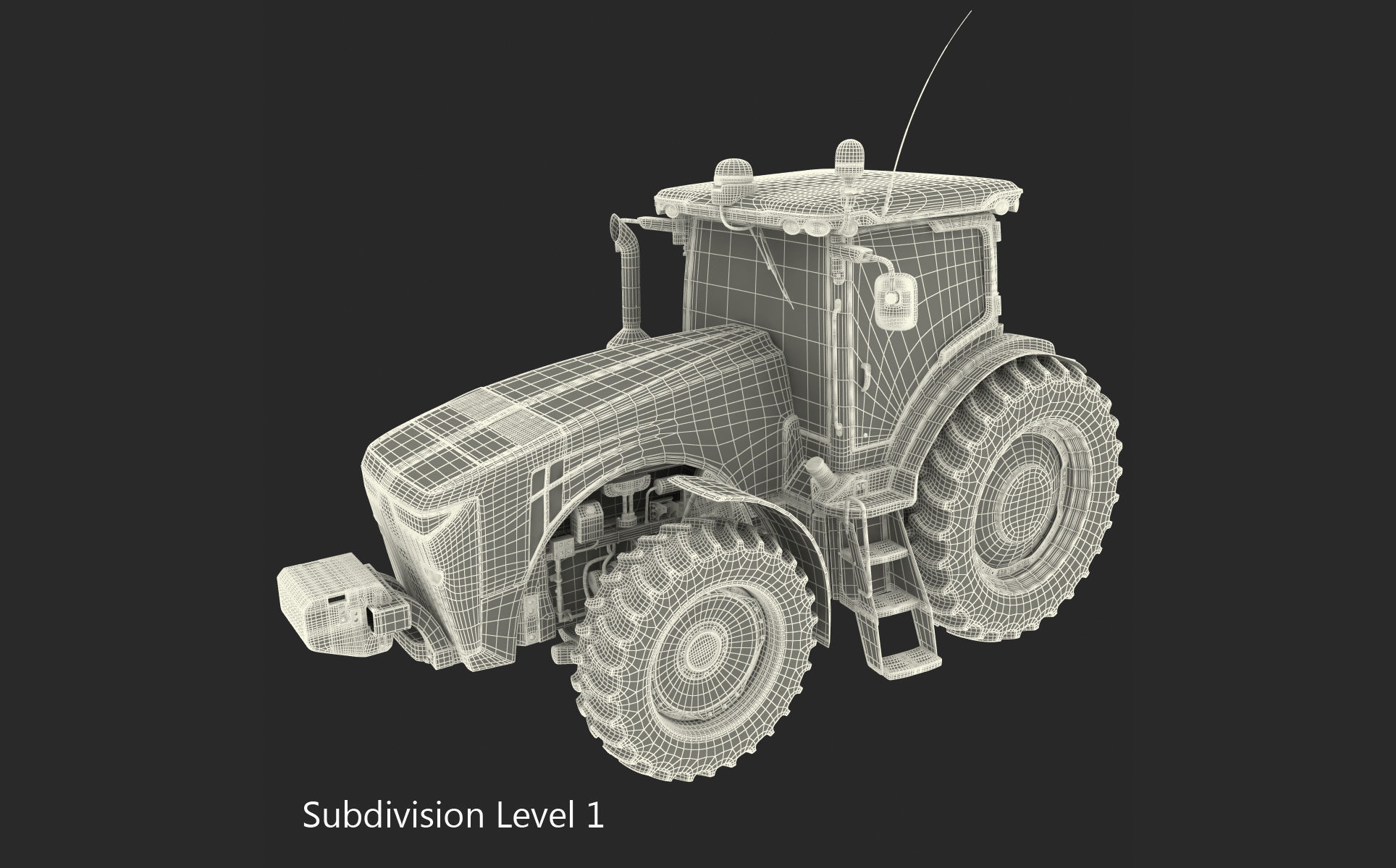 Tractor John Deere 8335R 3D model_19