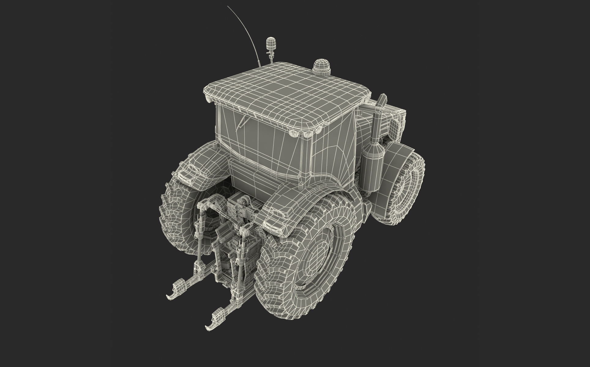 Tractor John Deere 8335R 3D model_22