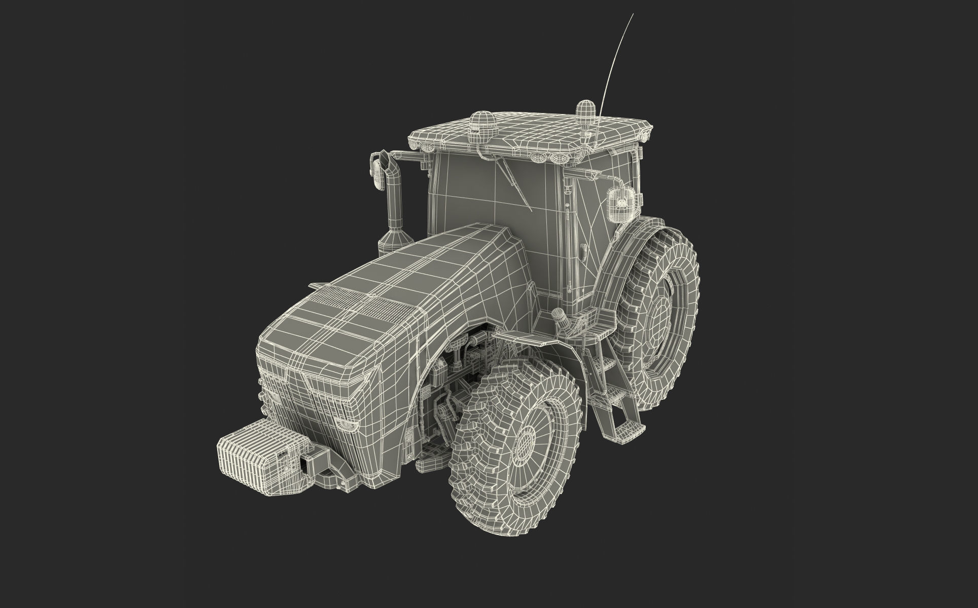 Tractor John Deere 8335R 3D model_20