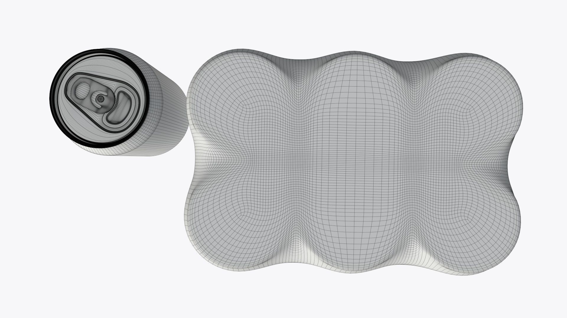 Packaging for 330ml six standard beverage soda beer cans 3D model_11