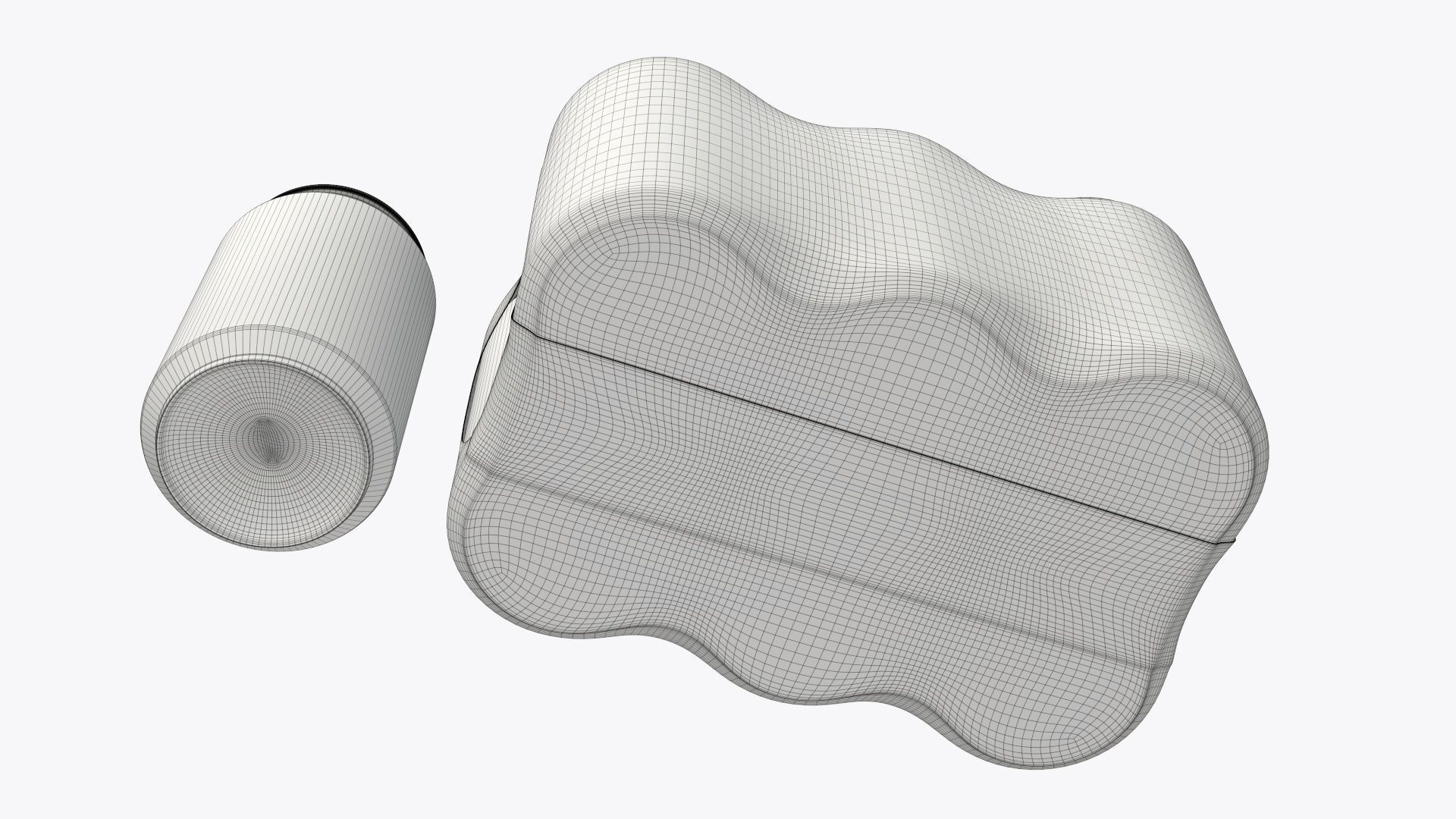 Packaging for 330ml six standard beverage soda beer cans 3D model_12